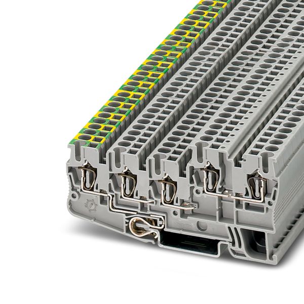STIO 2,5/4-PE/2B/L — Заземляющие клеммы для выполнения проводки в зданиях