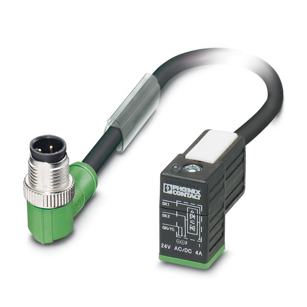 SAC-3P-M12MR/3,0-PUR/C-1L-S — Кабелькабель для датчиков и исполнительных устройств