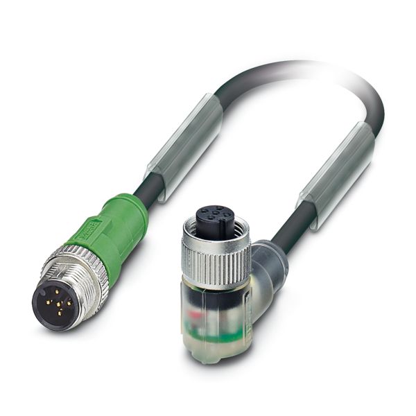 SAC-5P-M12MS/0,6-PUR/FR3L GRY — Кабелькабель для датчиков и исполнительных устройств