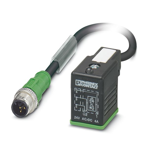 SAC-3P-M12MS/ 2,0-PUR/B-1L-S — Кабелькабель для датчиков и исполнительных устройств