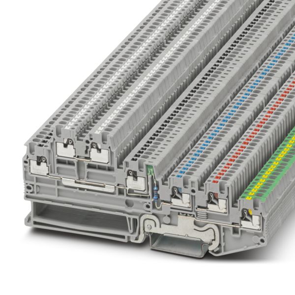 PTIO 1,5/S/5-PE/U-BK/O-WH-LED 24 GN — Клемма для датчиков/исполнительных устройств