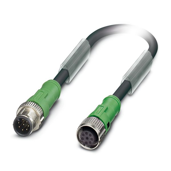 SAC-8P-MSSCO/ 4,5-PUR/M12FR BK — Кабелькабель для датчиков и исполнительных устройств