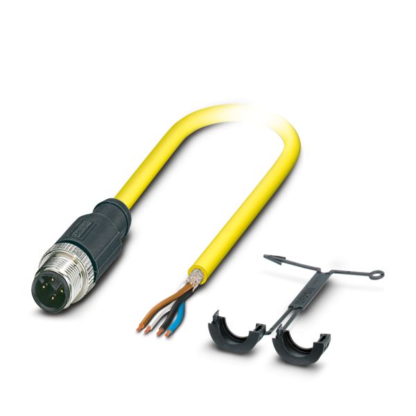SAC-HZ-4P-M12MS/ 5,0-542 SH BK — Кабелькабель для датчиков и исполнительных устройств
