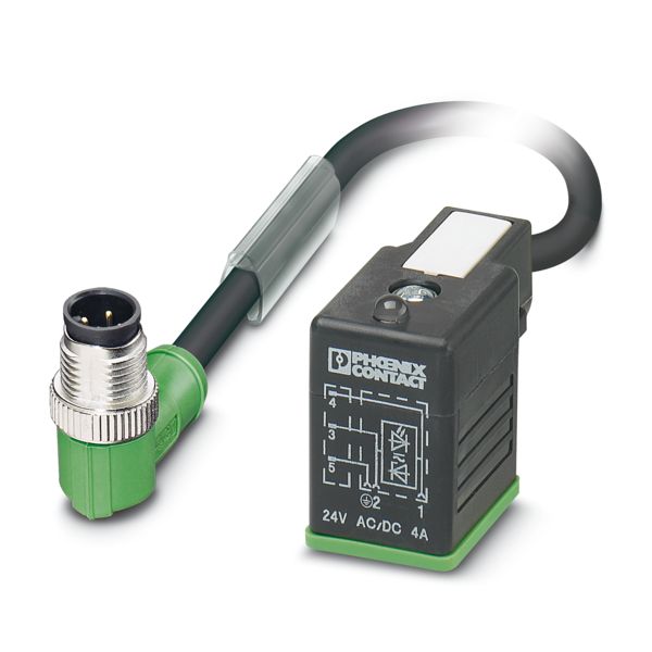 SAC-3P-M12MR/0,6-PUR/BI-1L-S — Кабелькабель для датчиков и исполнительных устройств