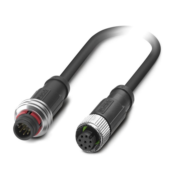 SAC-8P-P12MS/ 3,0-PUR/M12FS — Кабелькабель для датчиков и исполнительных устройств