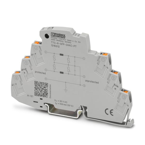 TTC-6-SFP-24AC-PT — Устройство защиты от перенапряжений с ЭМ-фильтром