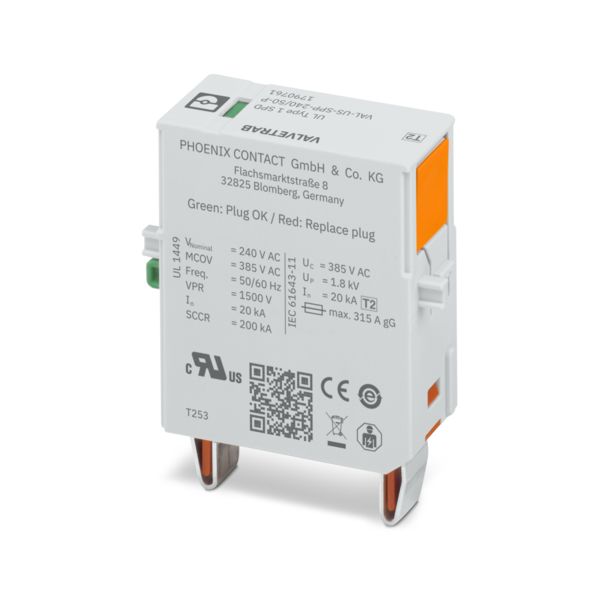VAL-US-SPP-240/50-P — Штекерный модуль для защиты от импульсных перенапряжений тип 2