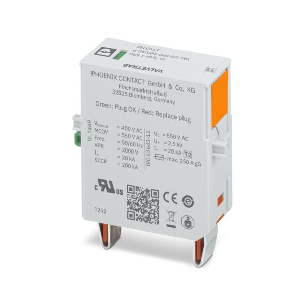 VAL-US-SPP-400/40-P — Штекерный модуль для защиты от импульсных перенапряжений тип 2