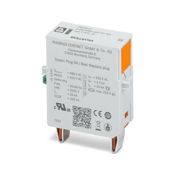 VAL-US-SPP-480D/40-P — Штекерный модуль для защиты от импульсных перенапряжений тип 2
