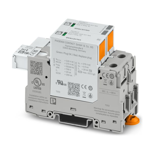 VAL-US-SPP-120/65/1+1-R — Устройство защиты от импульсных перенапряжений