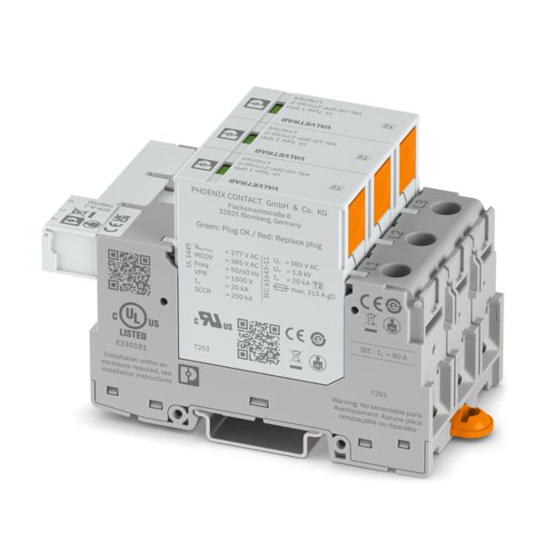 VAL-US-SPP-277/50/3+0-R — Устройство защиты от импульсных перенапряжений
