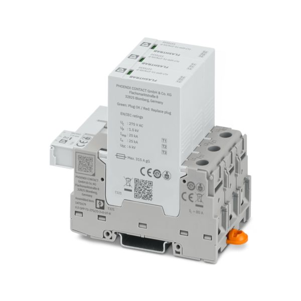 FLT-SPP-T1-275/25-3+0-UT-R — Комбинированный разрядник типа 1+2+3