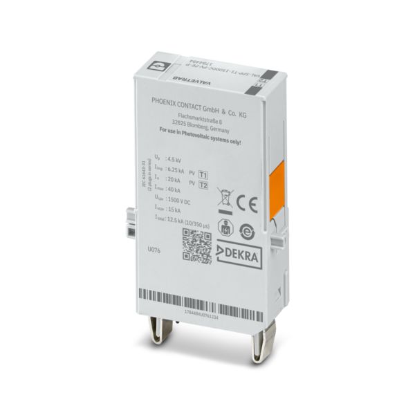 VAL-SPP-T1-1500DC-PV-PE-P — Штекерный модуль для защиты от импульсных перенапряжений тип 1
