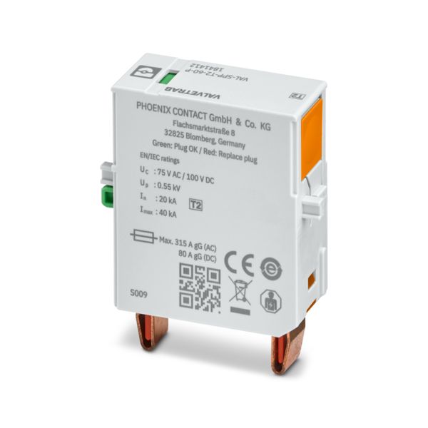 VAL-SPP-T2-60-P — Штекерный модуль для защиты от импульсных перенапряжений тип 2