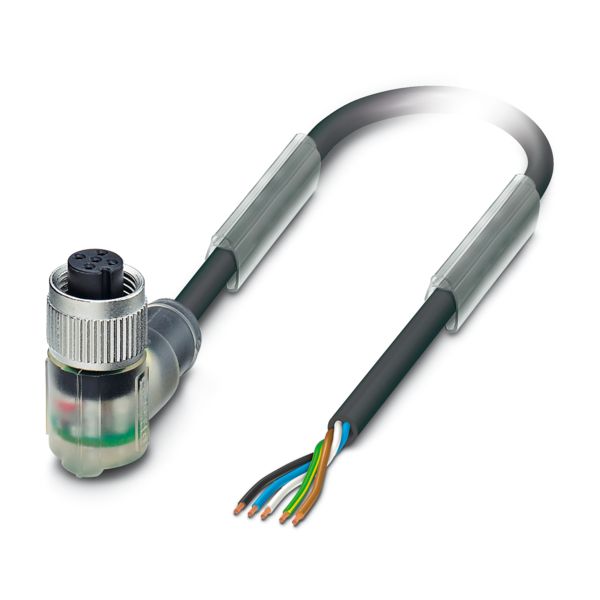 SAC-5P- 1,5-PVC/M12FR-3L — Кабелькабель для датчиков и исполнительных устройств