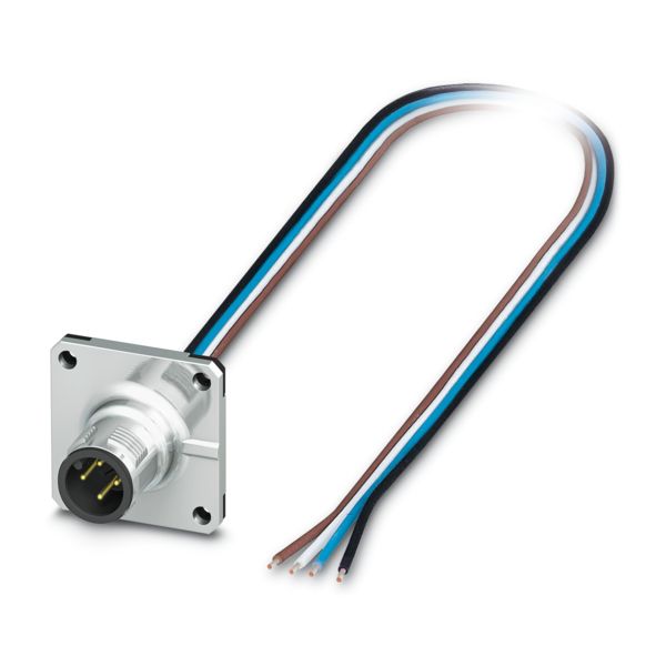 SACC-SQ-M12MS-4CON-25F/0,5X — Аппаратн. соединитель передняя стенка