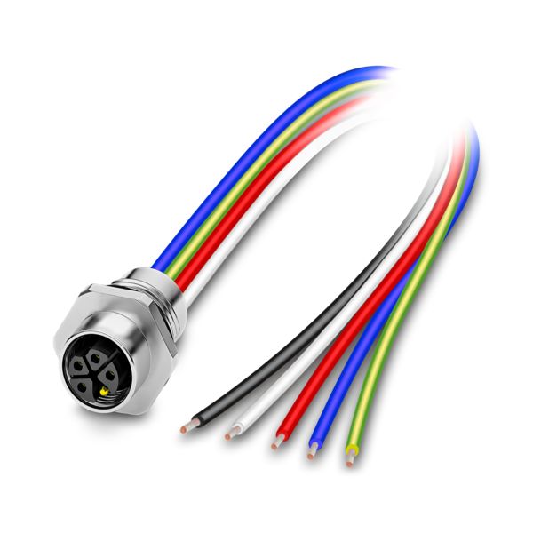 SACC-E-M12FSK-4PE-M16XL/0,5-US — Аппаратн. соединитель передняя стенка
