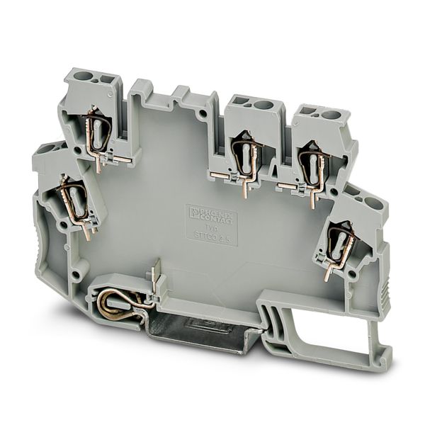 STTCO-LG 2,5/5 ZB-PE GY — Клеммный блок