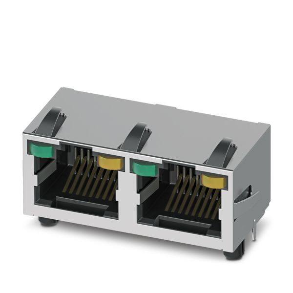 CUC-MP-J1ST-A/2R4LT-THR-LED — Модульные разъемы для печатных плат RJ45