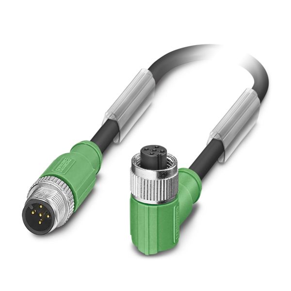 SAC-5P-M12MS/3,5-PUR/M12FRSHLU — Кабелькабель для датчиков и исполнительных устройств