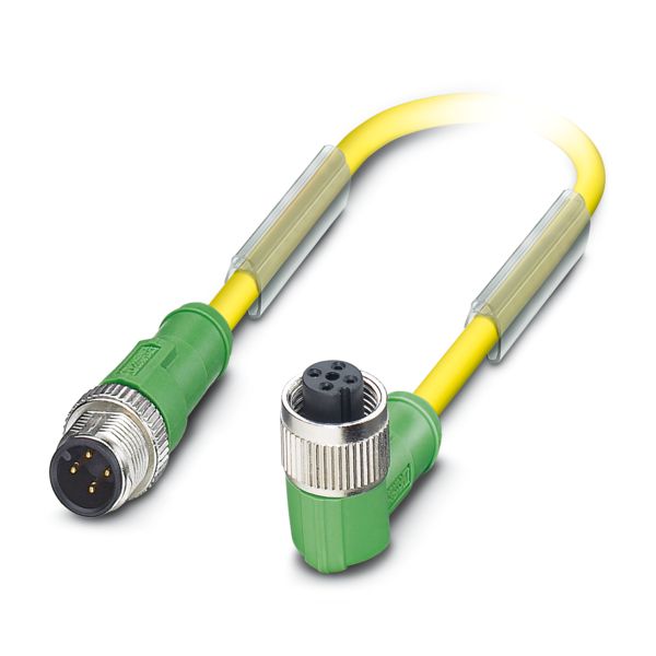 SAC-4P-M12MS/1,5-PUR/M12FR D — Кабелькабель для датчиков и исполнительных устройств