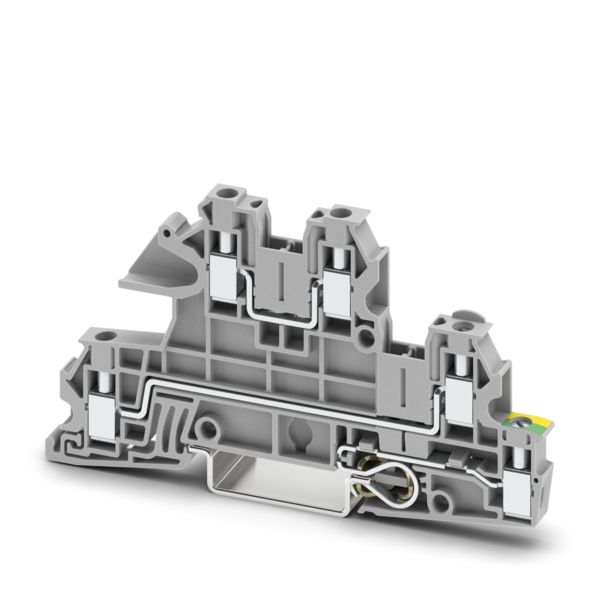 UTI 2,5-PE/L/L — Заземляющие клеммы для выполнения проводки в зданиях