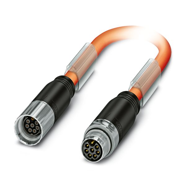 K-7E-M17 M9/010-D01/M17 F8 — Штекерный разъем, пластиковая заливка с обеих сторон