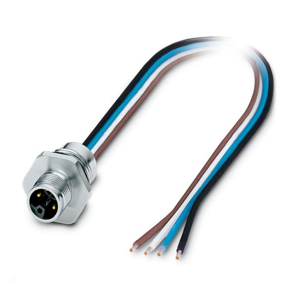 SACC-E-M12MSL-4CON-M16XL/0,5-US — Аппаратн. соединитель передняя стенка