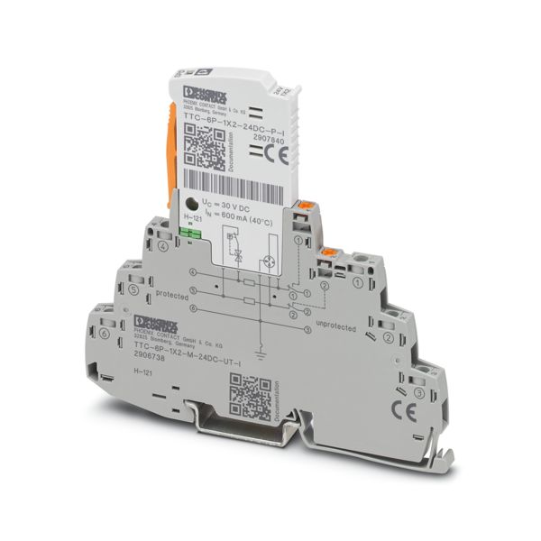 TTC-6P-1X2-M-24DC-UT-I — Устройство защиты от импульсных перенапряжений