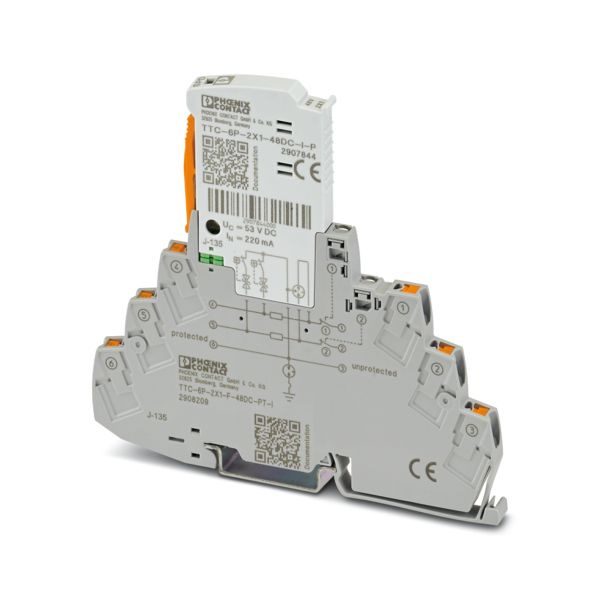 TTC-6P-2X1-F-48DC-PT-I — Устройство защиты от импульсных перенапряжений