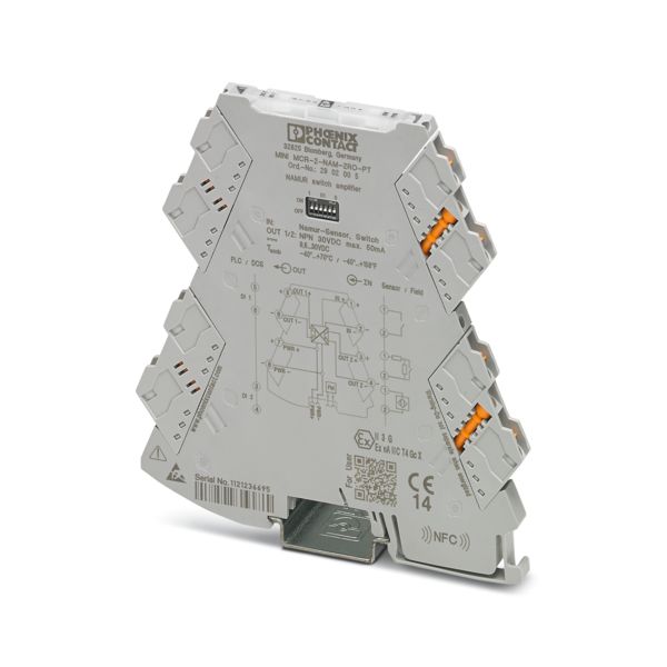 MINI MCR-2-NAM-2RO-PT — Коммутирующий разделительный усилитель NAMUR