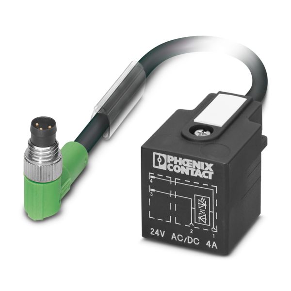 SAC-3P-M 8MR/0,31-PUR/A-1L-Z — Кабелькабель для датчиков и исполнительных устройств