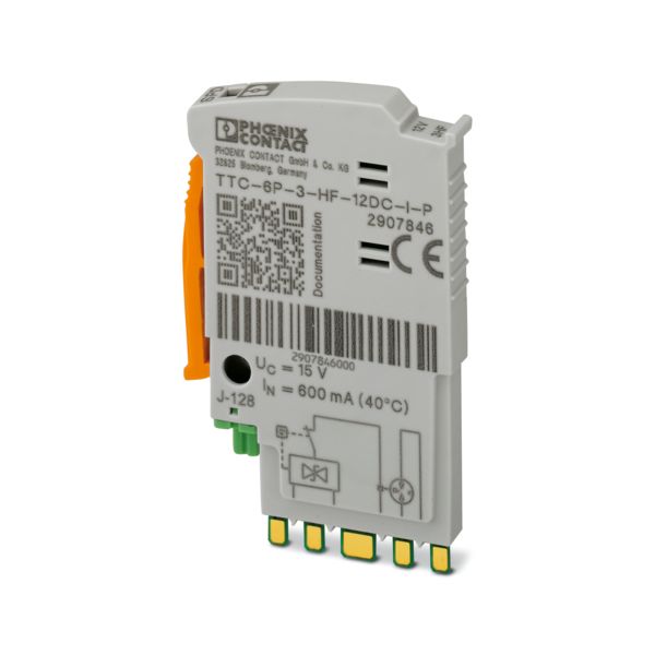 TTC-6P-3-HF-12DC-I-P — Штекерный модуль для защиты от импульсных перенапряжений