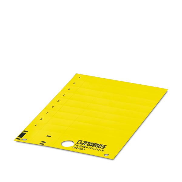US-EMLP (27X15) YE CUS — Пластиковая табличка
