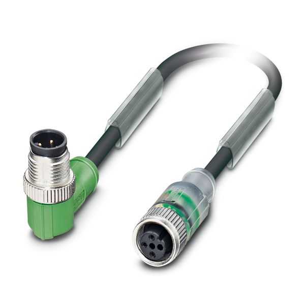 SAC-4P-M12MR/ 4,0-PUR/M12FS-3L — Кабелькабель для датчиков и исполнительных устройств