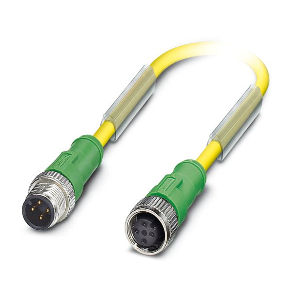 SAC-4P-M12MS/ 1,5-PUR/M12FS D — Кабелькабель для датчиков и исполнительных устройств