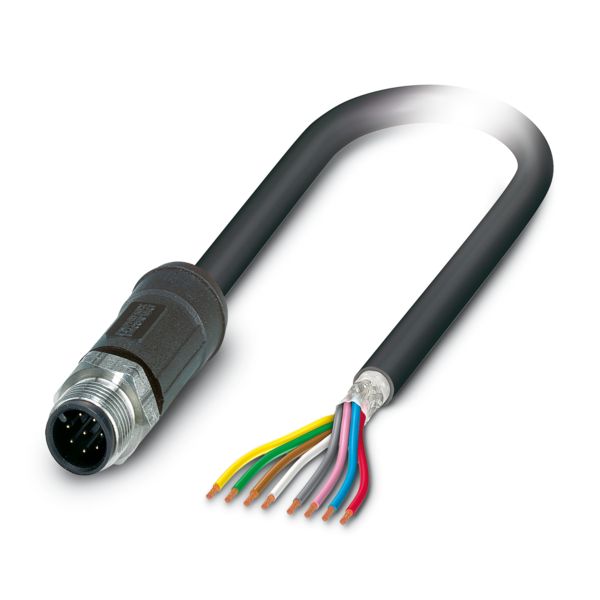 SAC-8P-M12MS/10,0-28X SH OD — Кабелькабель для датчиков и исполнительных устройств