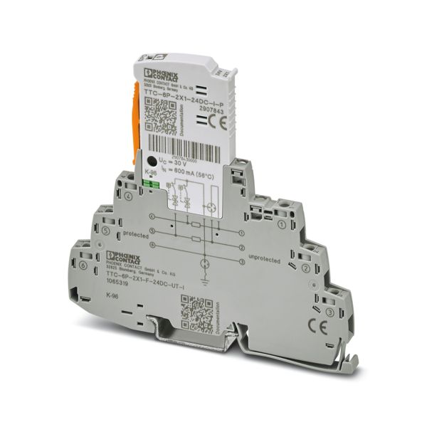 TTC-6P-2X1-F-24DC-UT-I — Устройство защиты от импульсных перенапряжений