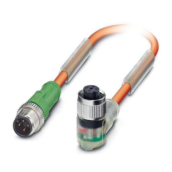 SAC-4P-M12MS/1,5-PUR/M12FR2LVW — Кабелькабель для датчиков и исполнительных устройств