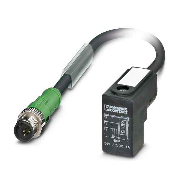 SAC-3P-M12MS/0,3-PUR/C-1L-V — Кабелькабель для датчиков и исполнительных устройств