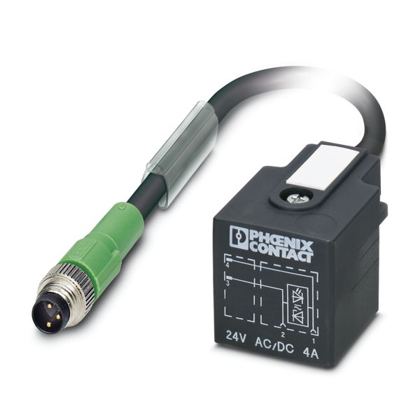 SAC-3P-M 8MS/ 0,6-PUR/A-1L-Z — Кабелькабель для датчиков и исполнительных устройств