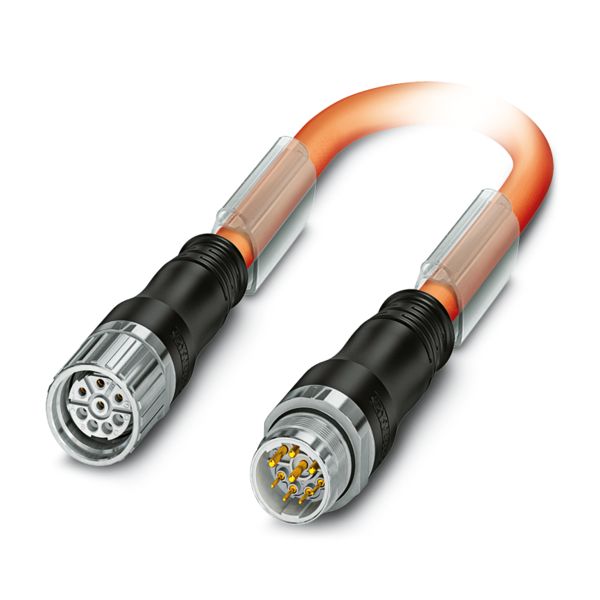 K-7E-M23 M9/010-D03/M23 F8 — Штекерный разъем, пластиковая заливка с обеих сторон