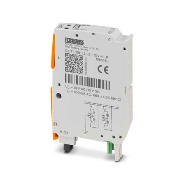 CLT-10P/2-2-12V-I-P/50 — Штекерный модуль для защиты от импульсных перенапряжений