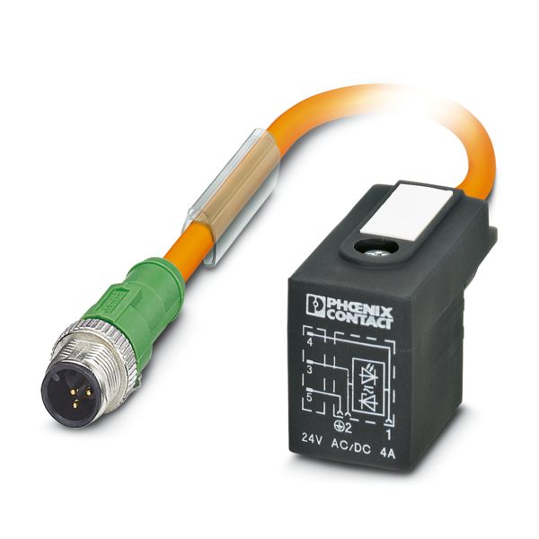 SAC-3P-M12MS/1,5-PUR/B-1L-Z VW — Кабелькабель для датчиков и исполнительных устройств