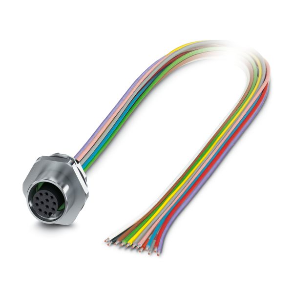SACC-E-M12FS-17P-M16XL/0,5X — Аппаратн. соединитель передняя стенка