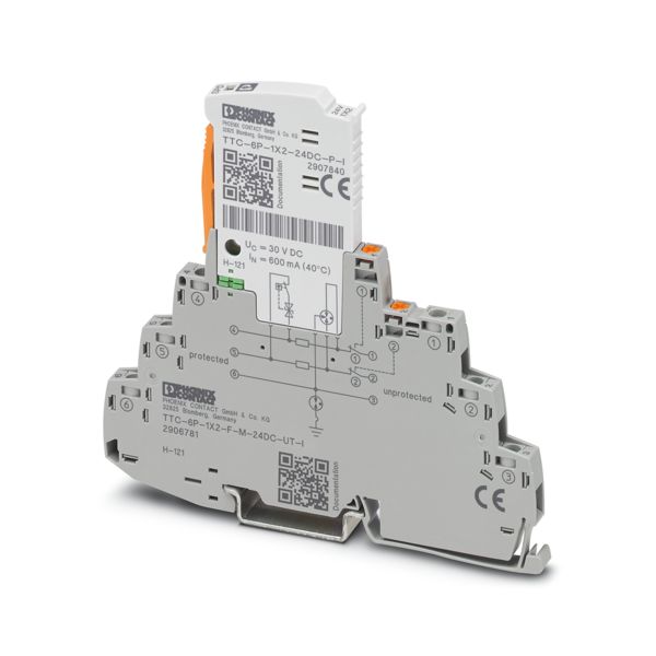 TTC-6P-1X2-F-M-24DC-UT-I — Устройство защиты от импульсных перенапряжений