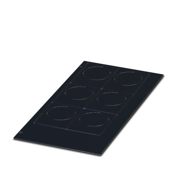 EMLP 32 (38X14) BK CUS — Пластиковая табличка с отверстием