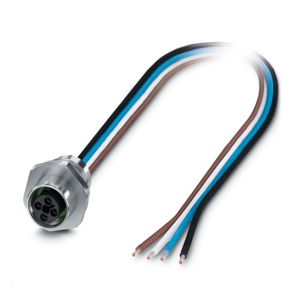 SACC-E-M12FST-4P-M16XL/0,5X — Аппаратн. соединитель передняя стенка