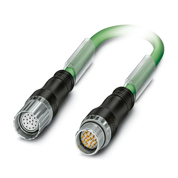 K-17-M23 M9/2,0-E01/M23 F8 — Штекерный разъем, пластиковая заливка с обеих сторон