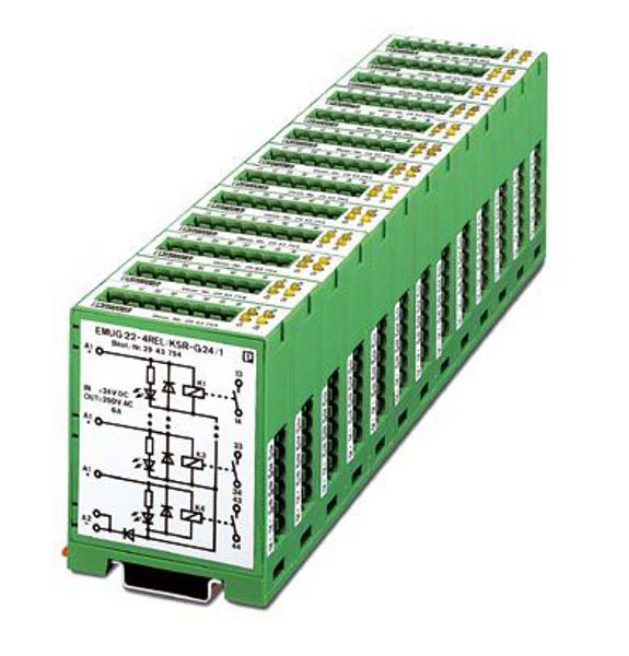 EMUG 22- 4REL/KSR-G 24/ 1AU — Модуль с несколькими реле